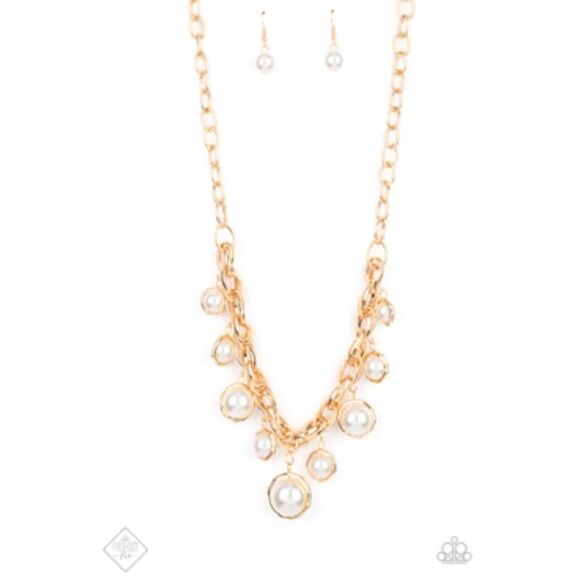 Revolving Refinement Gold Necklace (109) - Picture 2 of 3